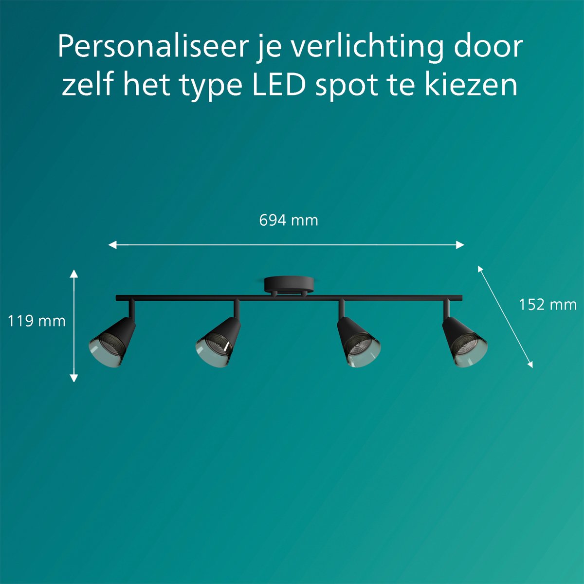 Philips Cleft Opbouwspot (Zwart) - Warmwit Licht - Plafondspot met 4 Lichtpunten - GU10 - SceneSwitch - Eenvoudig Dimbaar met Je Klassieke Schakelaar Philips Cleft Opbouwspot (Zwart) - Warmwit Licht - Plafondspot met 4 Lichtpunten - GU10 - SceneSwitch - Eenvoudig Dimbaar met Je Klassieke Schakelaar