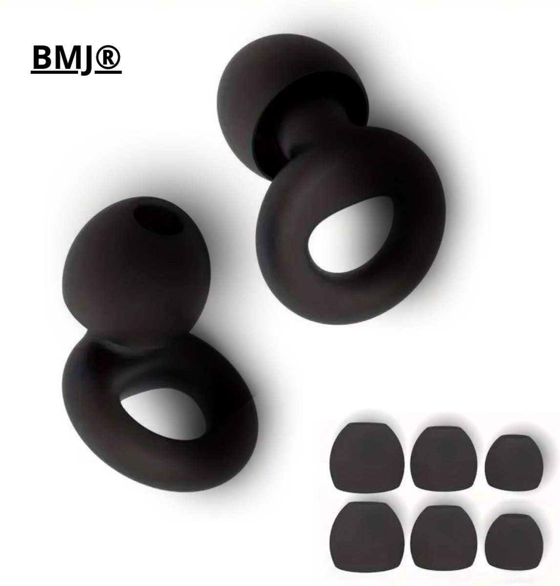Oordoppen Slapen - Anti Snurk - Earplugs - Overprikkeling - Zwart - SNR 26 dB Demping - Oordopjes voor Geluidsdemping - Oordoppen Snurken - Oordoppen - Herbruikbare Gehoorbescherming - Sleep Plugs - 8 Dop op Prijzenvolger.com