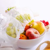 Fruitschaal netje met elastiek tegen fruitvliegjes- Fruitbowl/ Foodcover (2 stuks)