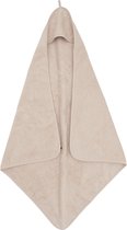 Jollein - Badcape - Beige - 100% Badstof Katoen - Baby Handdoek met Badcape, Omslagdoek, Badponcho - 75x75 cm