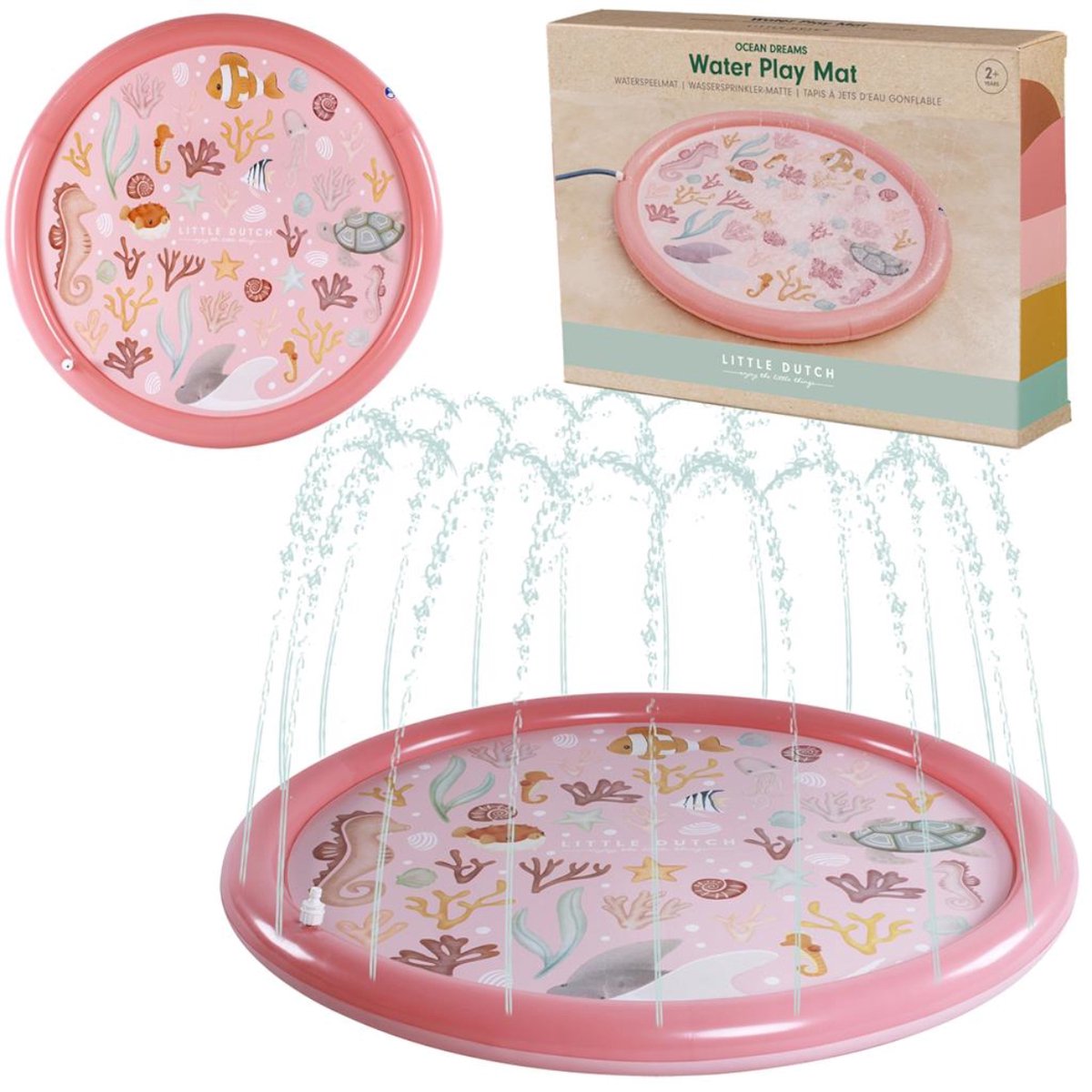 Little Dutch Ocean Dreams Sprinklermat roze 150cm