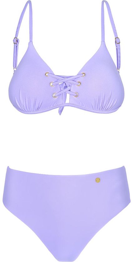 Bikini détail lacets Violet S