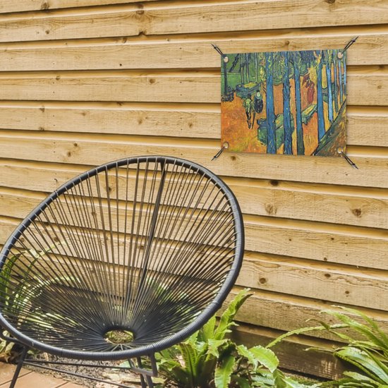 Affiche de jardin Vincent van Gogh 2 - Les Alyscamps - Peinture de Vincent van Gogh affiche de jardin toile en vrac 40x30 cm - Toile de jardin / Toile d'extérieur / Peintures d'extérieur (décoration de jardin)