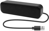 Soundbar pc - Mini soundbar - Pc soundbar - Computer soundbar - Soundbar computer - 20 x 7 x 7 cm - Zwart