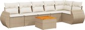 vidaXL-7-delige-Loungeset-met-kussens-poly-rattan-beige