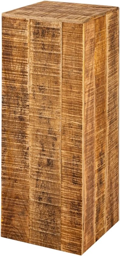 Bloemzuil - Plantentafel mangohout 73cm hoog