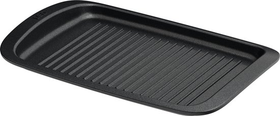 LEO Grillplaat antikleef Graphite 42x27,50cm - Zwart - PFAS-vrij