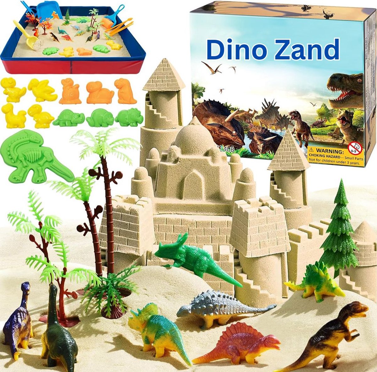 Magnetisch Zand - Magic Sand - Magisch Zand - Dino Speelgoed - Incl. Speelgoed en Vormen