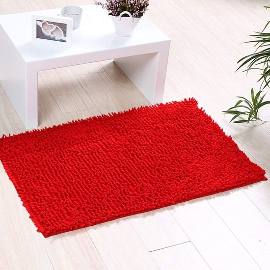Badmat - Mat voor in de Badkamer Tapijt bloemen zachte antislip roze Badmat - Mat voor in de Badkamer Tapijt bloemen zachte antislip roze