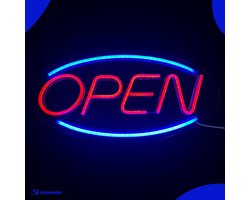 Neon Lamp - Open - Dimbaar - Incl. Ophanghaakjes - Neon Sign - Neon Verlichting - Neon Led Lamp - Wandlamp