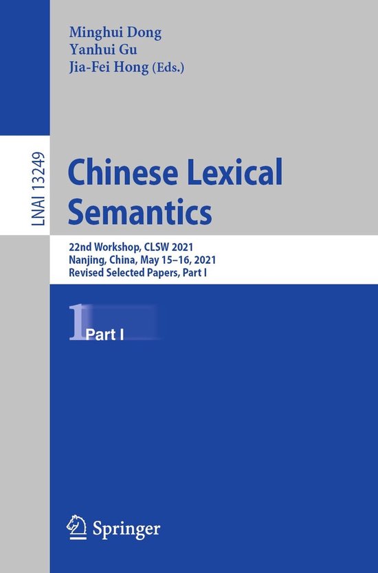 Springer Nature Proceedings Computer Science 1 - Chinese Lex ... - cover
