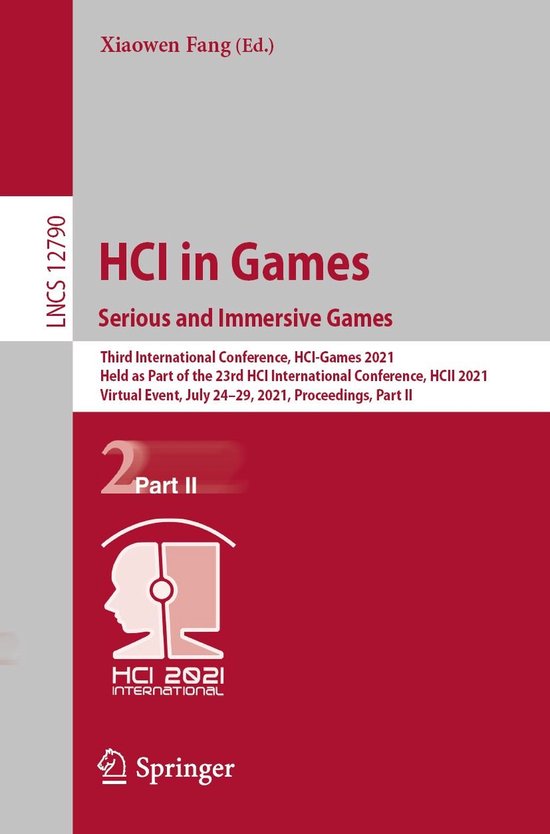 Springer Nature Proceedings Computer Science 2 - HCI in Game ... - cover