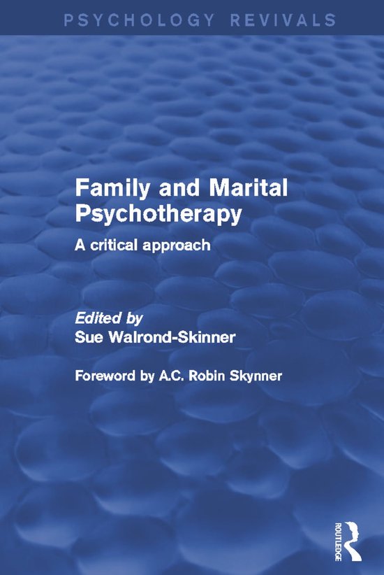 Psychology Revivals- Family and Marital Psychotherapy - cover