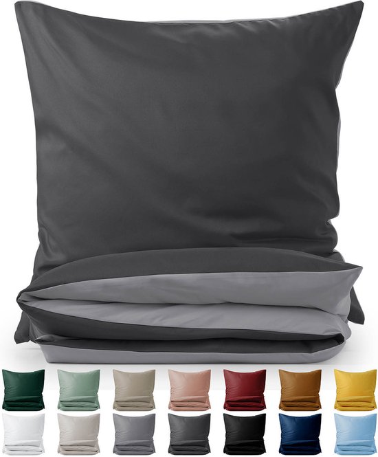 Blumtal Dekbedovertrek Set Tweekleurig Luxe Beddengoed 220 x 220 cm