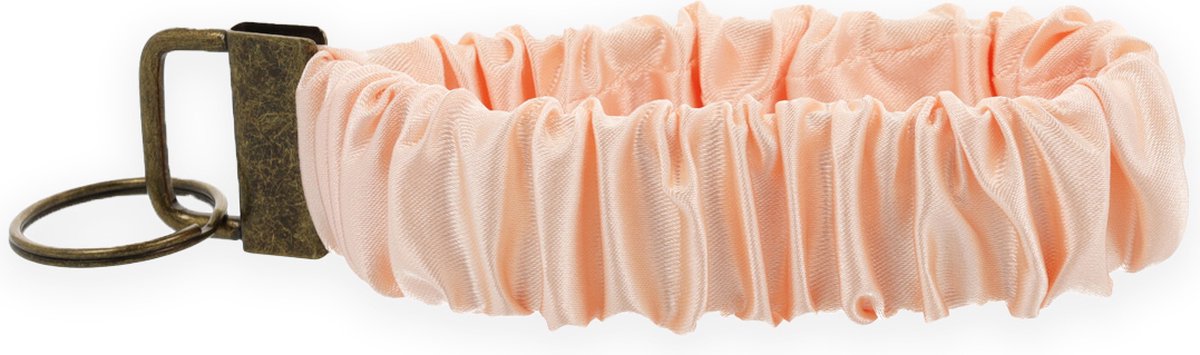 Lajetti Scrunchie Sleutelhanger Zalmroze - Sleutelbos