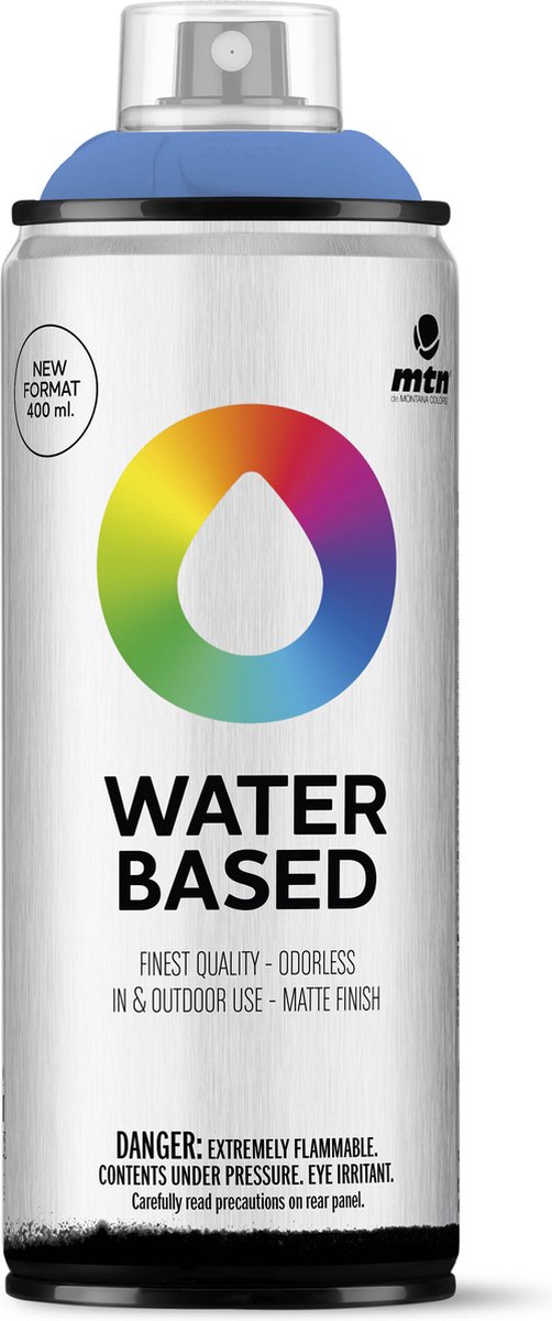 Mtn Water Based Spuitbus verf op waterbasis RV-337 Azul Ona 400ml