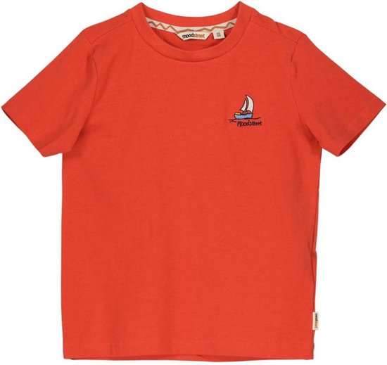 T-shirt Moodstreet imprimé dos rouge vif - Taille 134/140