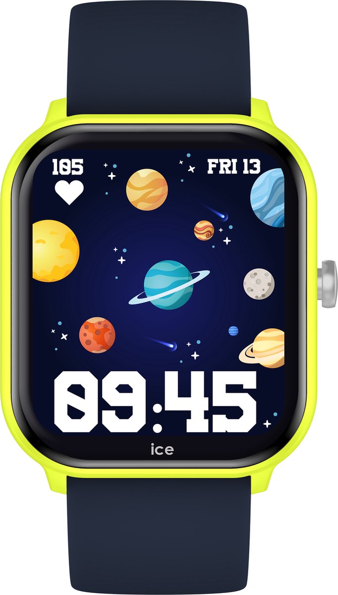 Ice Watch Ice Smart Junior 2.0 - Yellow - Blue 022791 Horloge - Siliconen - Blauw - Ø 38 mm