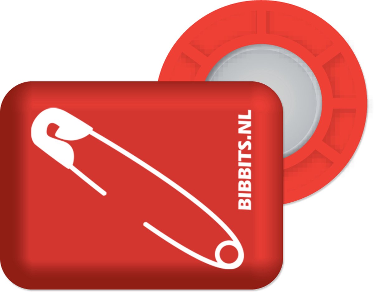 Bibbits hardloopmagneten | Safety pins Red