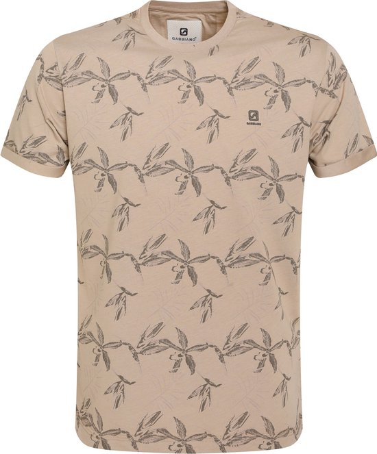 Gabbiano T-shirt T Shirt 154519 Latte Brown Mannen Maat - L