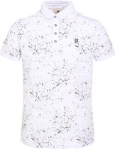 Gabbiano Poloshirt Polo Jersey Allover Print 234533 101 White Mannen Maat - M