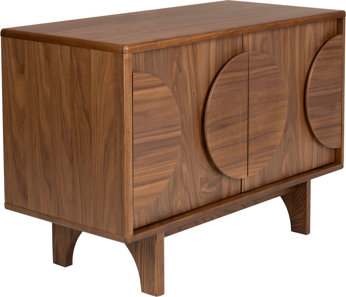 Zuiver Groove Dressoir 2 deuren Walnoothout Donkerbruin