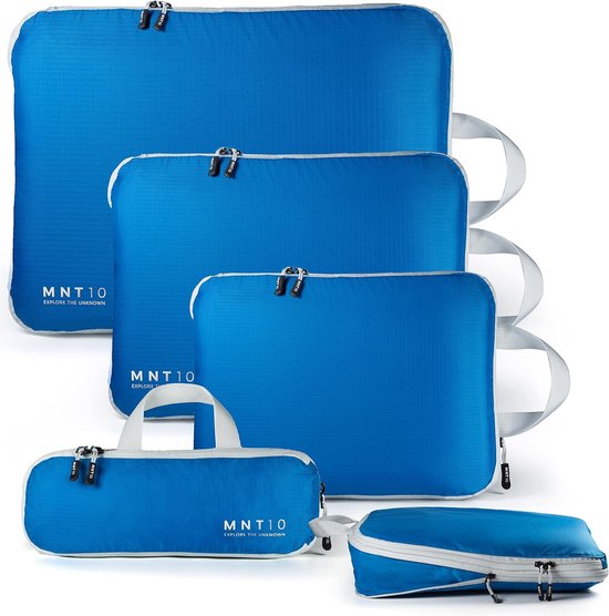 MNT10 Packtassen gerecycled met compressie S, M, L, XL I Pakkubussen met lus als koffer-organizer I lichtgewicht compressiezakken voor de rugzak I kledingzakken als bagage-organizer MNT10 Packtassen gerecycled met compressie S, M, L, XL I Pakkubussen met lus als koffer-organizer I lichtgewicht compressiezakken voor de rugzak I kledingzakken als bagage-organizer