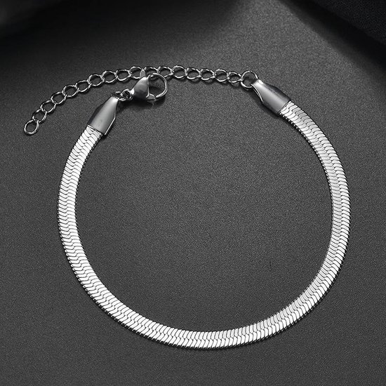 Silver Plated Snake Chain Design Bracelet / Ankle Bracelet