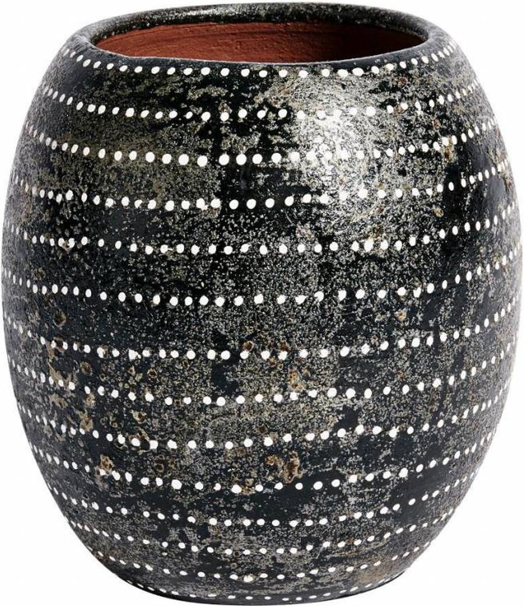 Muubs Vaas / Vase Ocean - Terracotta Black Zwart