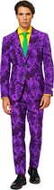 OppoSuits The Joker™ - Mannen Kostuum - Paars - Carnaval - Maat 54