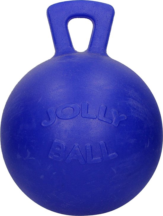 Jolly Pets Jolly Ball - Ø 20 cm – Paarden- en honden speelbal met appelgeur - Ter vermaak in de stal/binnenshuis of buiten - Bijtbestendig - Blauw - Ø 20 cm