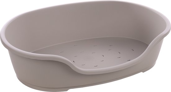 Flamingo Mand Tuck ovaal grijs – XXL – 102,5×67×27 cm