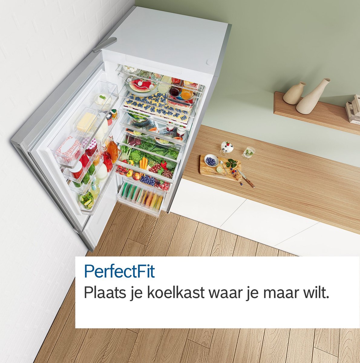 Bosch KGN362LBF - Serie 4 - Koel-vriescombinatie - Total no Frost; Nooit meer ontdooien - VitaFresh XXL 0°C: houd etenswaren langer vers met extra ruime vershoudlades- Energielabel B - RVS look — afbeelding 4