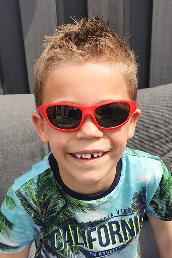 Melleson Zonnebril junior 3 - 8 jaar rood blauw (1st) van Melleson — afbeelding 5