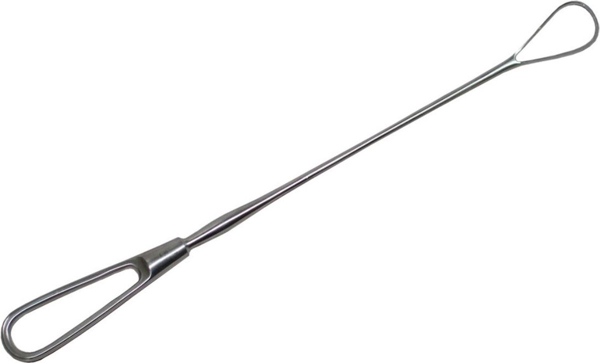 Goedkoopste Belux Surgical Instruments / Bumm (Recamier) Placenta Curette - Stomp / 28 CM / herbruikbaar en niet steriel en autoclaveerbaar