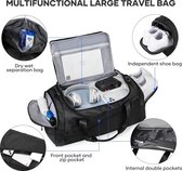 NewWave® - Sports Gym Tas Reistas Met Schoenen Compartiment - Trend Bag - Opvouwbare Weekendbag - Waterproof