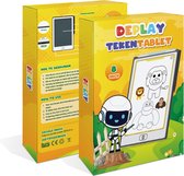 DEPLAY Tekentablet PREMIUM 8,5 inch - Educatief Speelgoed - LCD Tekentablet - Kindertablet - Teken Tablet - Tekentablets - Eerste Woordjes Leren - Drawing Tablet - Schrijfbord - Tekenbord - Uitwisbaar - 3 tot 8 jaar - Geel Wit - STEM Speelgoed