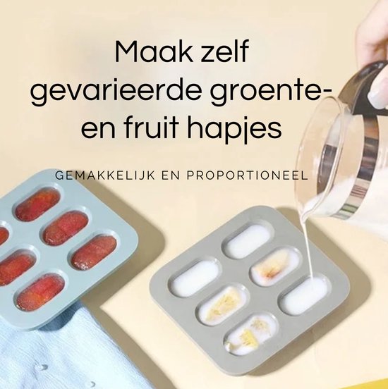 Finity Kids - Fruitspeen - Bijtring - Fruit feeder - Fruitzuiger - Kinder bestek - Babyspeen voor groenten en fruit - BPA/PVC Vrij - Inclusief Vriesbestendig Bewaarbakje - Verlichting voor Doorkomende Tandjes - Vaatwasmachinebestendig - Blauw van Finity Kids — afbeelding 3