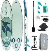 Bol.com FunWater - Opblaasbaar Supboard - SUP board - 320*84*15 CM - complete accessoires - Staand paddelboard - Verticaal - Inc... aanbieding