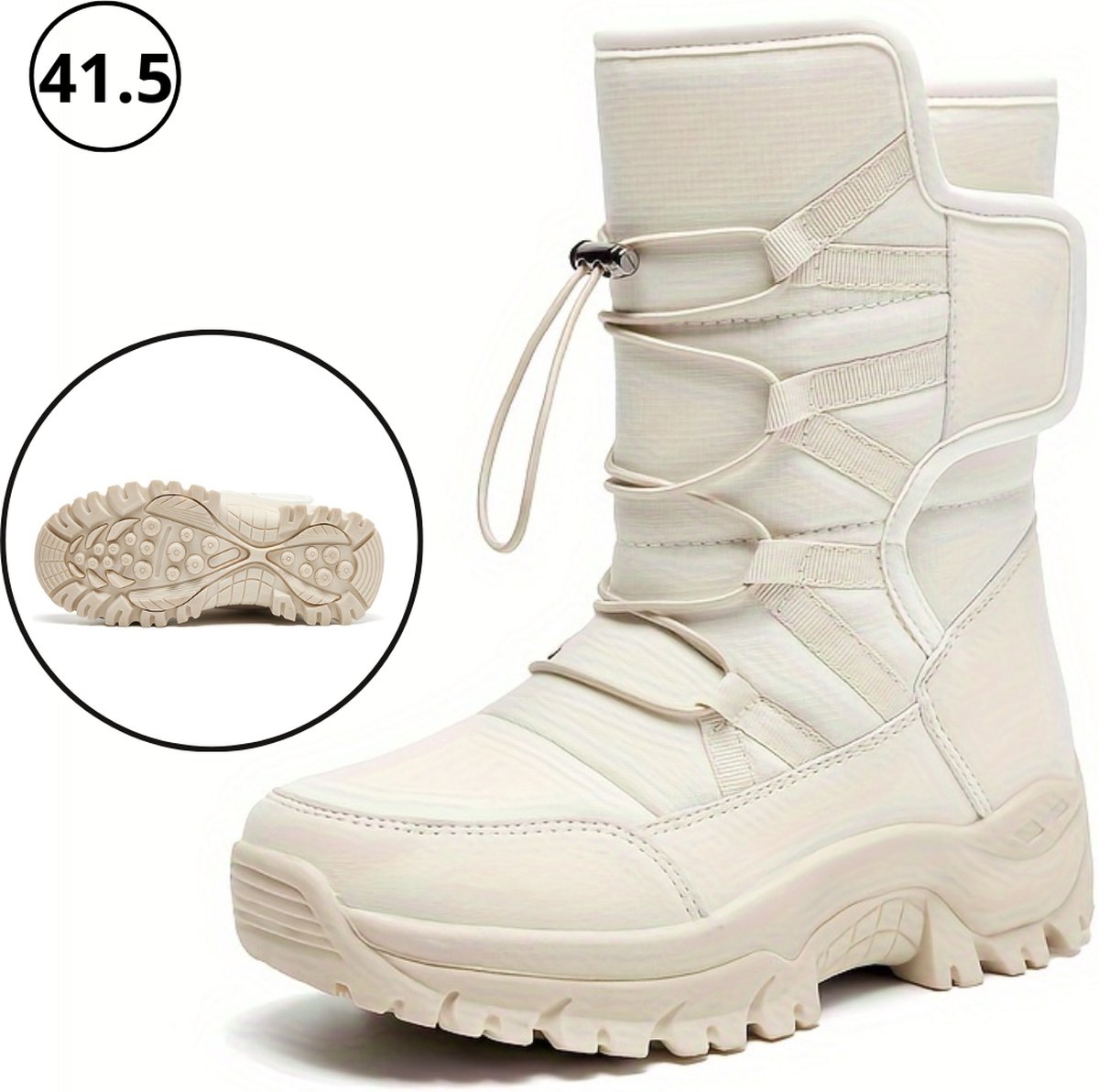Livano Snowboots Sneeuwschoenen Wintersport Sneeuwboots Dames Ski Ski Gadgets Wit