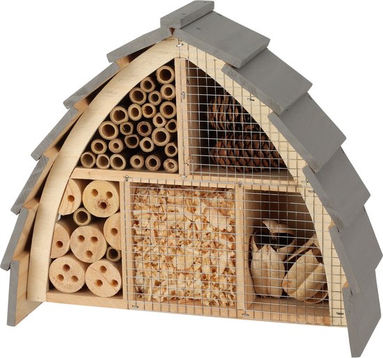 Decoris Insectenhotel Op Stok - Nestkast - Groen Geel - Insectenhotel