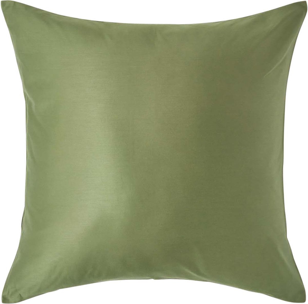 Homescapes Biologisch Kussensloop 60x60 cm – Mosgroen – 100% Egyptisch Katoen Satijn – Draaddichtheid 400