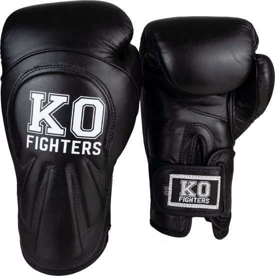 Punch Machine Leren Bokshandschoenen - Kickboks - Handschoenen - Set - Boksen - Volwassenen - Kinderen - 10oz - Zwart