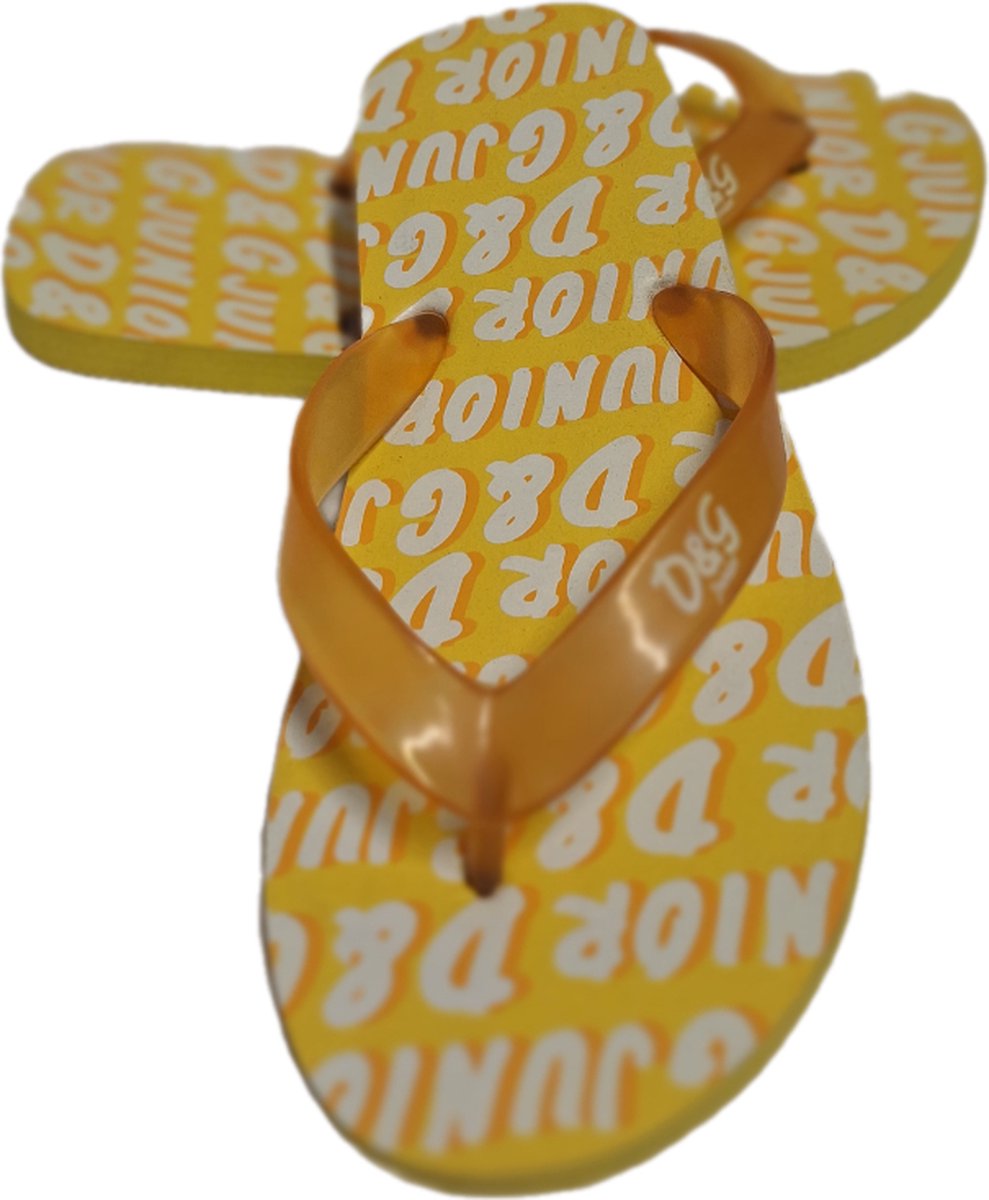 D&G BADSDLIPPER INZONNIG YELLOW SIZE 36