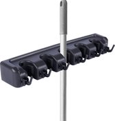 Porte-balai, vadrouille et porte Outils Zwart 5 Système de fixation pour GPS - Porte-balai - Porte-outils de jardin - Système de suspension