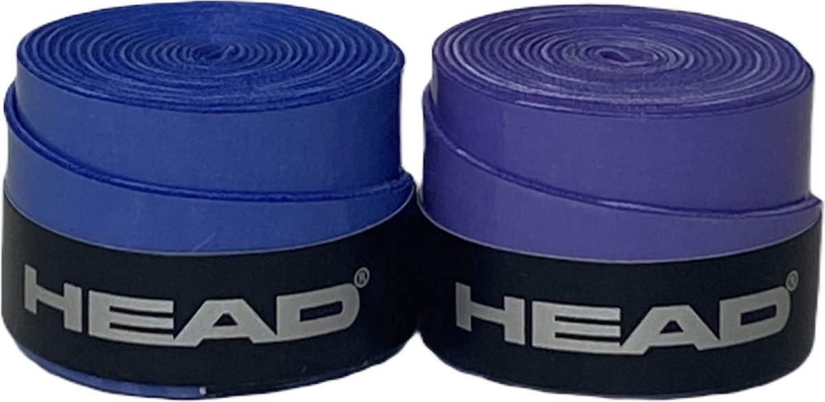 Head Tennisgrip Overgrip Antislip Zweet absorberend Tennis Padel Badminton Squash Tennisgrips Soft Zacht Grip Tennis Tennis Grip Tennis Grip & Tennis Grip Tennis Grip Blauw