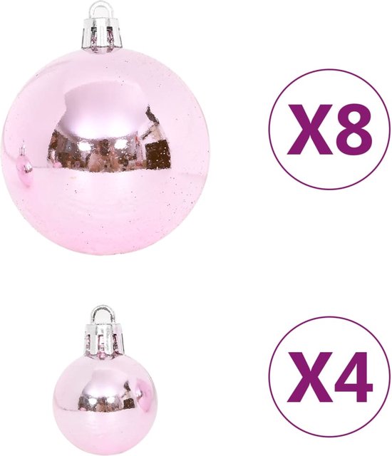 70-delige Kerstballenset goud en rood kopen