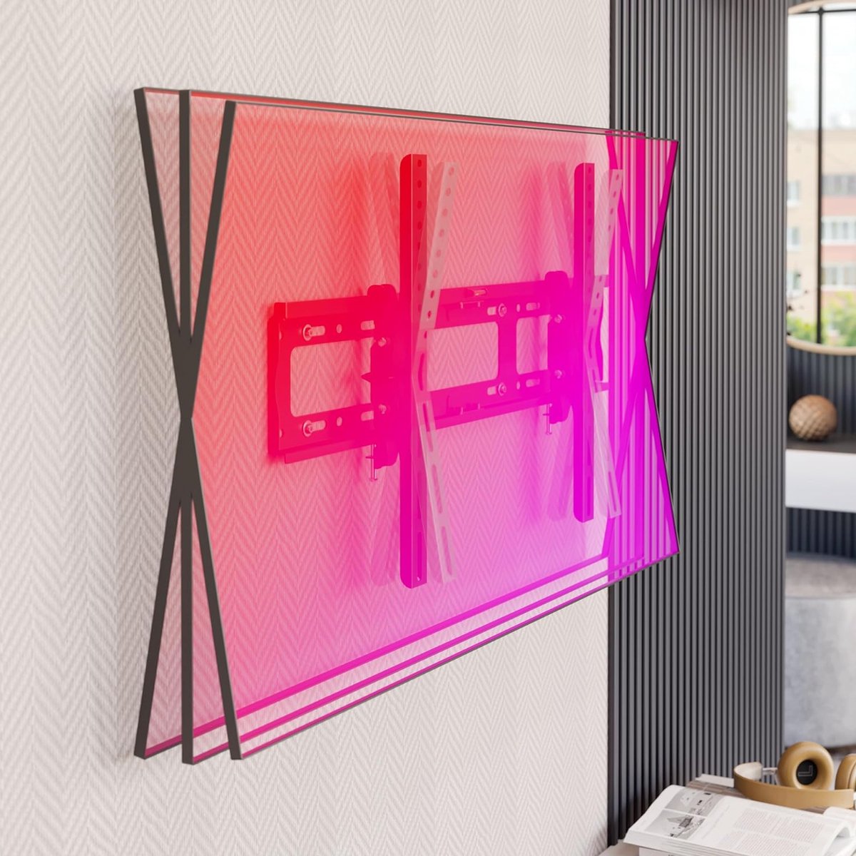 Platte en Gebogen TV's, TV Wall Mount - Super Sterke TV Muurbeugel 37-75 inch