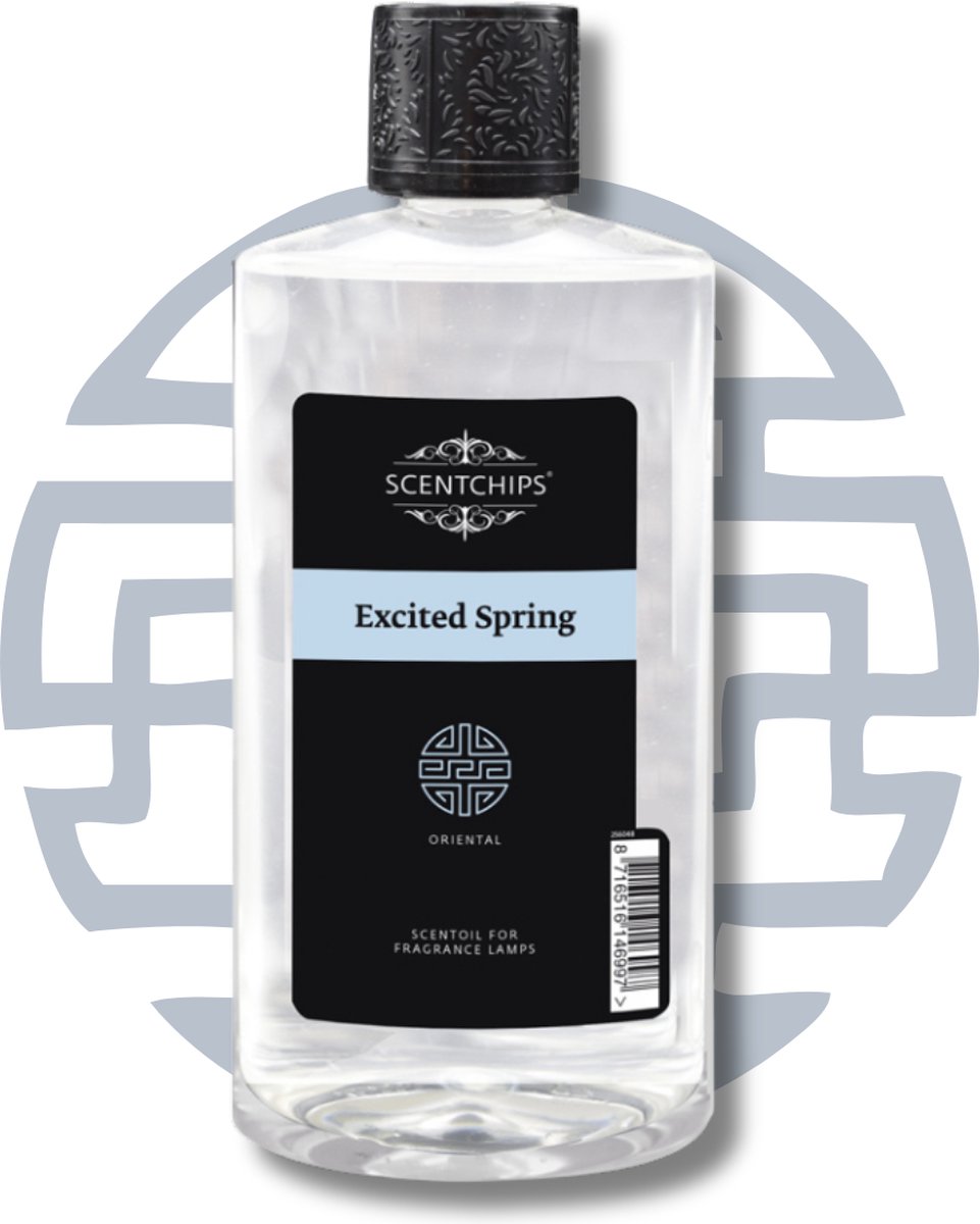 Goedkoopste Scentchips® Excited Spring - Geurolie Voor Oliebrander - Parfum Olie - Geurolie Voor Lampenolie - Geurlamp Olie - 475ml