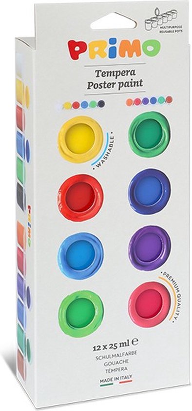 Foto: Schoolverf 12 kleuren x 25 ml